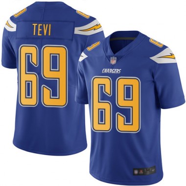 Los Angeles Chargers NFL Football Sam Tevi Electric Blue Jersey Men Limited  #69 Rush Vapor Untouchable->los angeles chargers->NFL Jersey